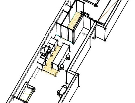 BOCETO en 3D de un piso en Salou